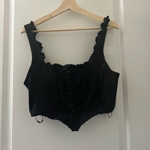 Elegant Black Corset Top